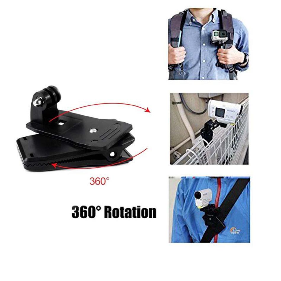 360 Angle GoPro Bag Clip ที่หนีบยึดกล้องโกโปร หมุนได้ 360 องศา Action Camera for SJCam YI