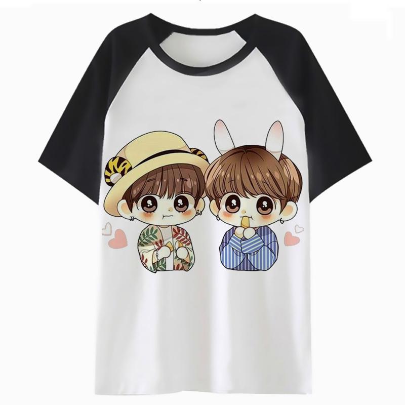 bts เสื้อยืด เสื้อยืดหลวมๆ แฟชั่น คอกลม Fashion New T Shirt womens Cotton Short Sleeve T-shirt women Tops Tee