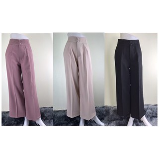 กางเกงขายาว แต่งกระดุม 2 เม็ดซิปหน้า รหัส 004-60/004-61/004-62