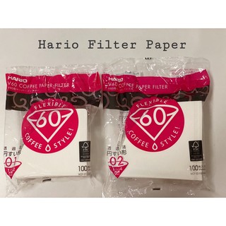 กระดาษกรองกาแฟดริป Hario V60 Filter Paper #01 #02