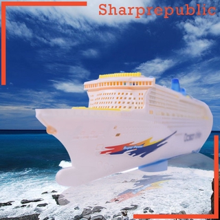 ( Sharprepublic ) ของเล่นเรือไฟฟ้าพร้อมเสียงและไฟสําหรับเด็ก