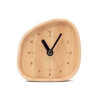 The Woods Tale Mori No Naka นาฬิกาตั้งโต๊ะ นาฬิกาไม้ เดินเงียบ FREEFORM TABLE CLOCK จากไม้แท้ธรรมชาติ