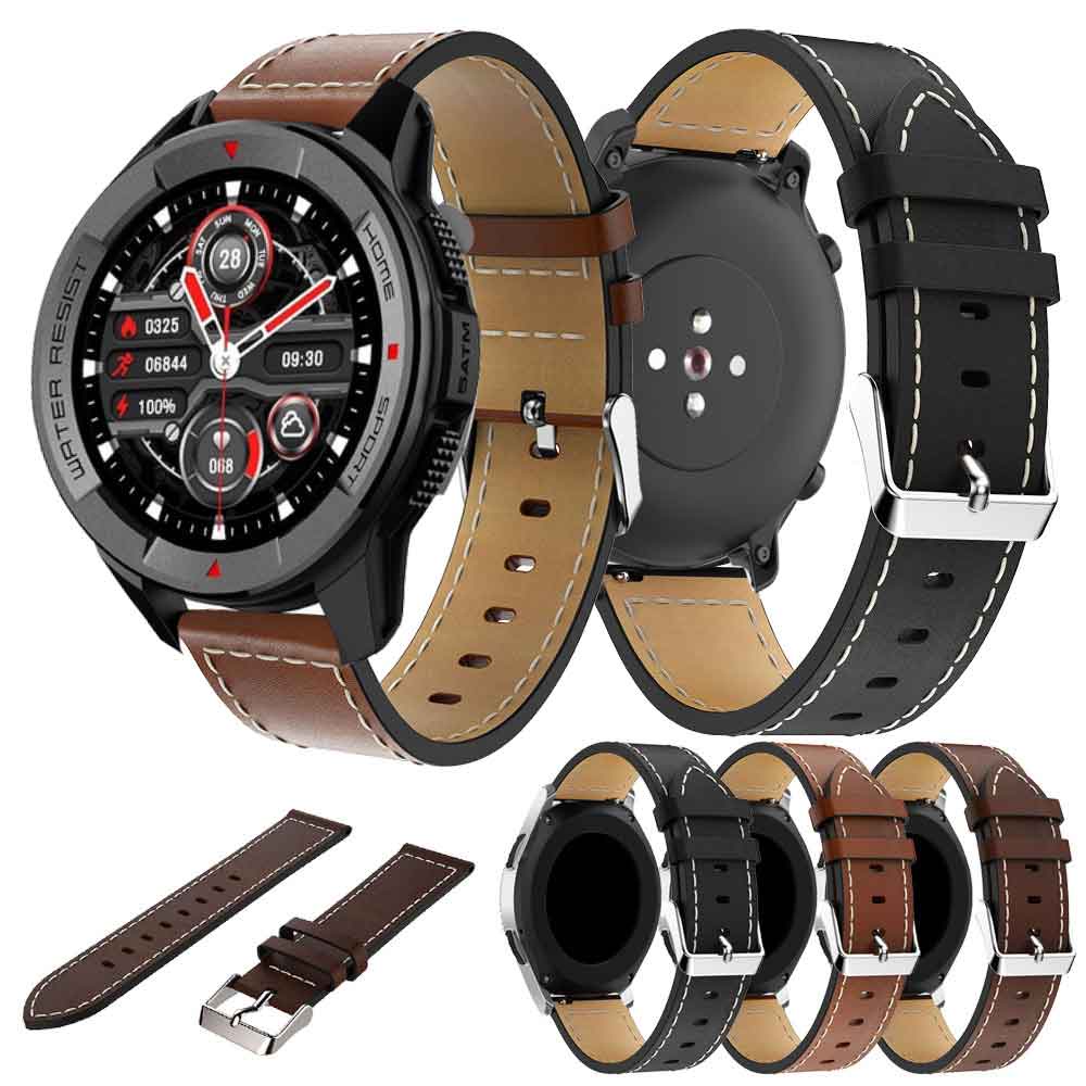 สายนาฬิกาข้อมือหนัง 22 มม. แบบเปลี่ยน สําหรับ Mibro X1 A1 Samrt Watch Honor Watch GS3 WatchBand