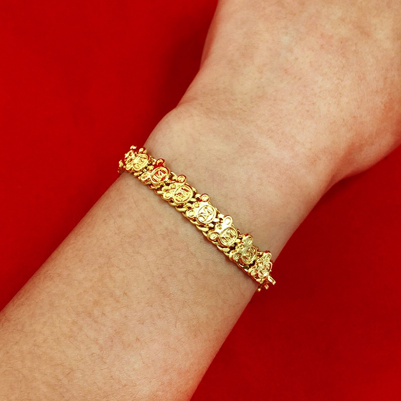 สร้อยข้อมือทองแพร คละแบบ ความยาว 6.5 นิ้ว งานแฟชั่น ชุบทอง ใส่ได้ทุกโอกาส รูปถ่ายจากสินค้าจริง พร้อมส่ง