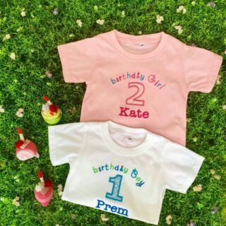 Personalized Embroidery Birthday Tee