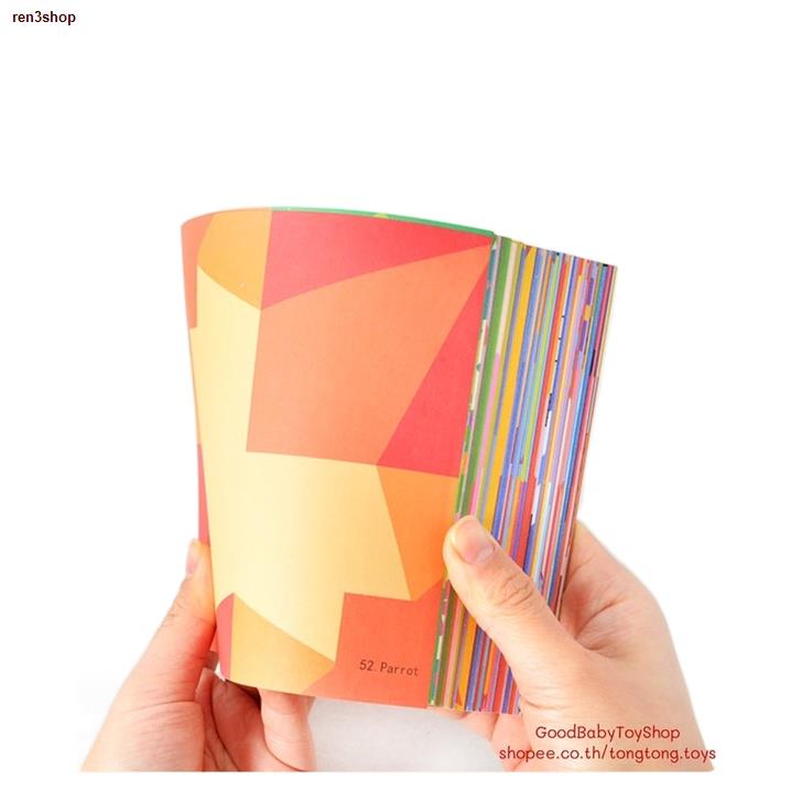 จัดส่งจากประเทศไทย🧸GoodBaby พร้อมส่ง ชุดพับกระดาษ 108แผ่น Origami ลายน่ารัก คำศัพท์ภาษาอังกฤษ กระดาษพับ ของเล่นเสริมพัฒ