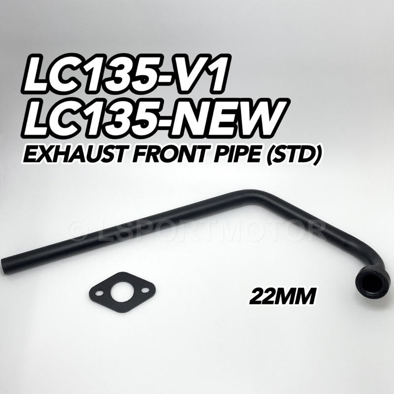 YAMAHA LC135 V1 V2 V3 V4 V5 EXHAUST FRONT PIPE (STANDARD-22MM) EKZOS MUFFLER PIPE NECK DEPAN LC135 N