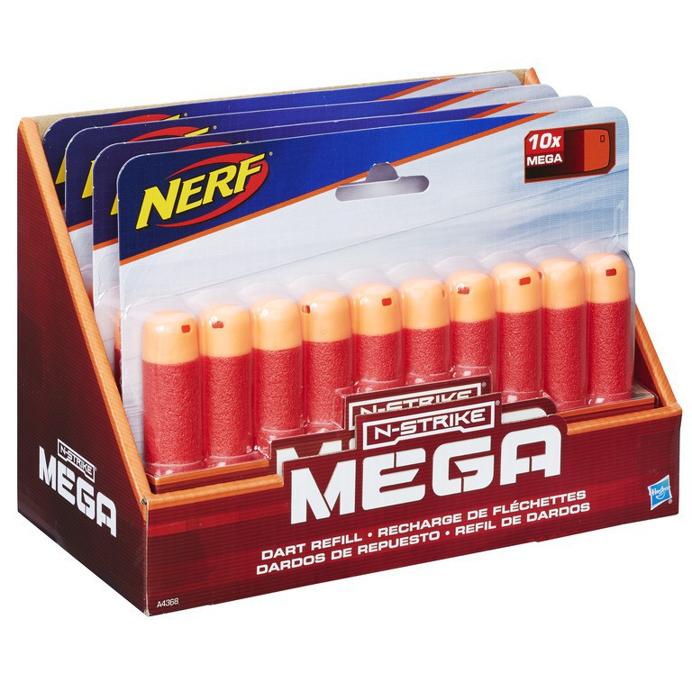 (ของแท้ 100%) NERF N-STRIKE MEGA 10 Dart Refill กระสุนโฟมไซส์ใหญ่ 10 นัด