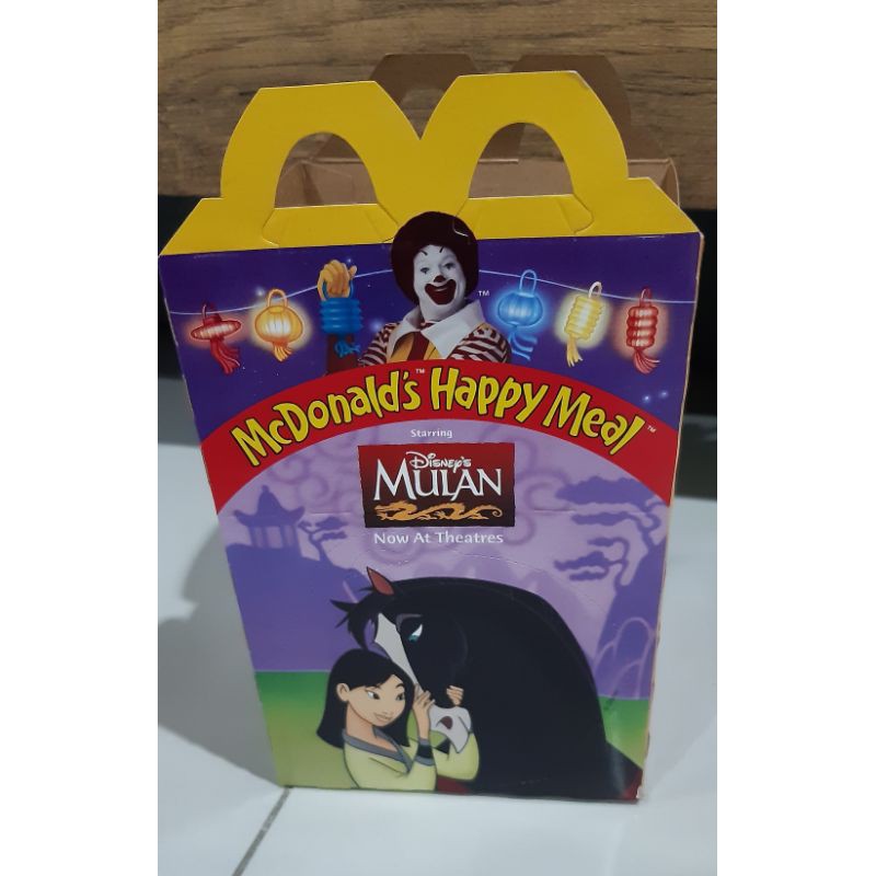 กล่องสะสม Happy Meal McDonald Mulan/Beauty &The Beast 1998