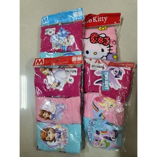 Size M สินค้าลิขสิทธิ กางเกงใน ขาสั้น Cotton Spandex เด็กหญิง Disney Frozen Sofia Pony เนื้อนุ่มใส่สบาย