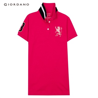 GIORDANO เสื้อโปโลผู้หญิง ปักสิงโต Womens 3D Lion Polo 05311222