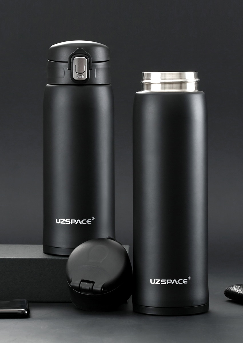 Please COD NEW UZSPACE 500ml Thermos Double Wall Stainless Steel Vacuum ...