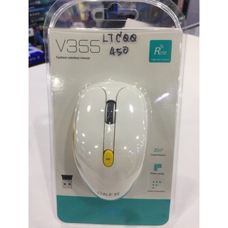 OKER เม้าส์ไร้สาย Mouse wireless 250GHz รุ่น V355 สีขาว