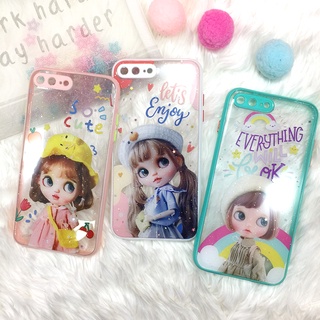 พร้อมส่งSAMSUNG A02 A22 4G เคส TPU ขอบสีกันกล้อง กากเพชรกริตเตอร์ เคสสวย เคสมือถือ ลายการ์ตูน