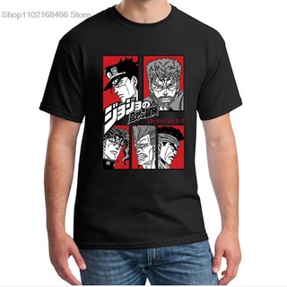 T-Shirtเสื้อยืดคอกลม ผ้าฝ้าย พิมพ์ลาย Jojo Bizzare Adventure Stardust Crusader แฟชั่นฤดูร้อน สําหรับผู้ชาย S-5XL