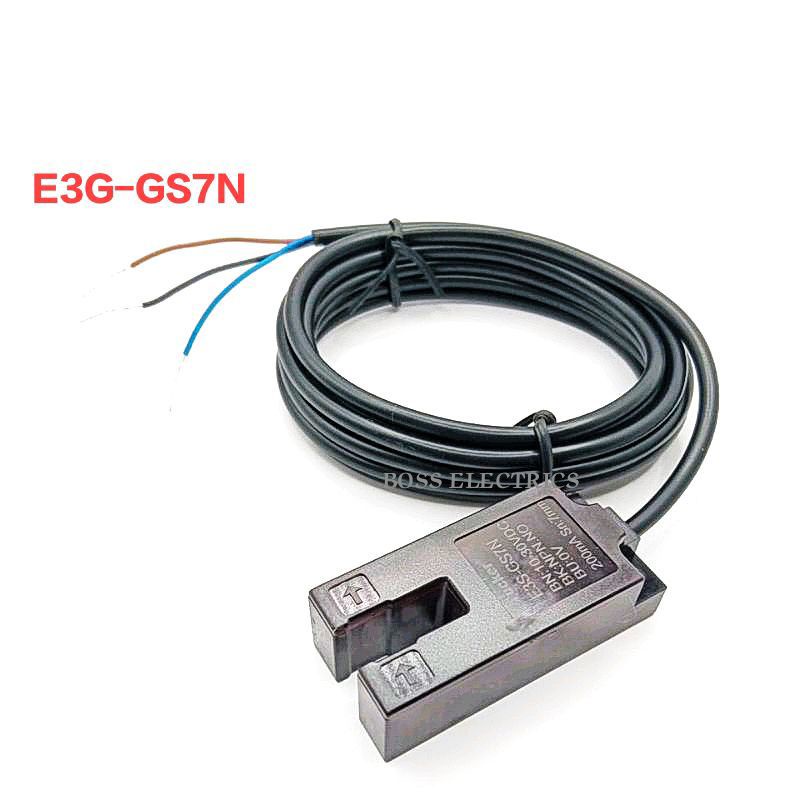 E3G-GS7N โฟโต้เซ็นเซอร์ก้ามปู ระยะร่อง 7มิล 3สาย DC6-36V ชนิด NO
