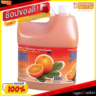 ✨นาทีทอง✨ โกลเด้นแพน น้ำส้มสควอช สูตรเข้มข้น ขนาด 4500ml/แกลลอน Golden Pan Squaze Orange Juice 4.5L น้ำเปล่าและน้ำผลไม้