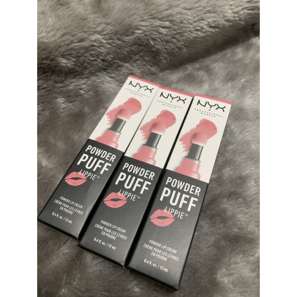 ของแท้/พร้อมส่ง NYX Cosmetics Powder Puff Lippie Powder Lip Cream