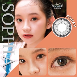 คอนแทคเลนส์ Angelzone Color รุ่น Sophia Gray สีเทา (ขนาดเท่าตา)