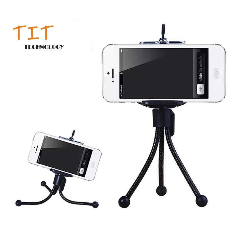 Mini Mobile Phone Three Tripod Desktop Three Tripod Hose Spring Small Tripod Metal Small Hose Three 
