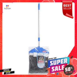 ไม้ม็อบคอตตอนแกนสกรู NEW SPONGE NS-M-3 12 นิ้ว สีน้ำเงินCOTTON SCREW MOP NEW SPONGE NS-M-3 12IN BLUE