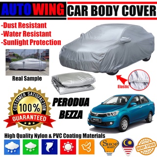 Perodua Bezza ผ้าคลุมตัวถังรถยนต์ กันน้ํา ป้องกันรอยขีดข่วน และรอยขีดข่วน