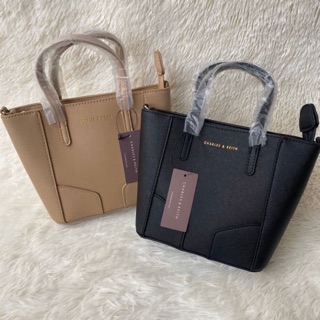 Charles and Keith Saffiano mini Handbag