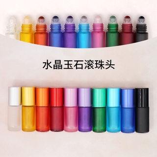 ขวดแก้วคริสตัลหัวบอลธรรมชาติ 10 สีขนาด 5 มล