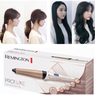 แกน ม้วนผม Remington นำเข้า UK ProLuxe Womens Hair Curling Wand Tong 210°C 25-38mm, Ci91X1 Rose Gold