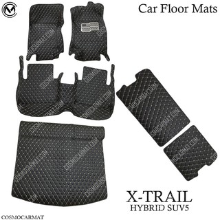 พรม X-TRAIL พรมปูพื้นรถยนต์ NISSAN - X-TRAIL 5ที่นั่ง ปี2015 [เต็มคัน]