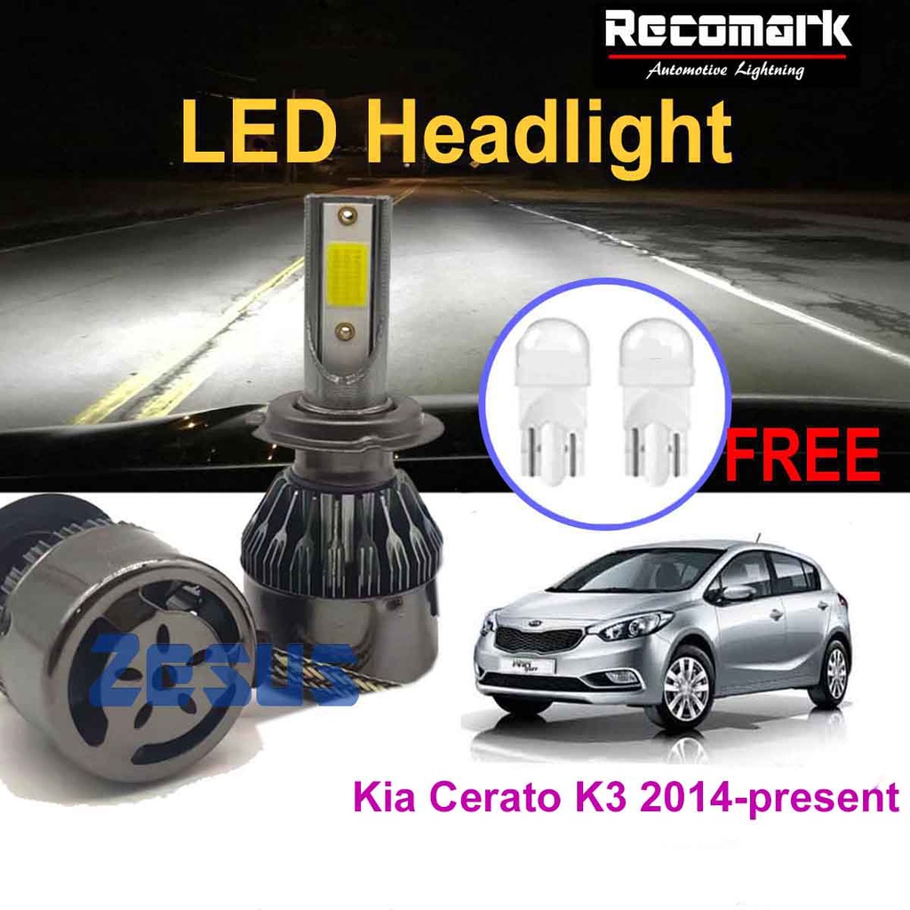 2 ชิ้น x LED Zeus Lampu Zen 4 ไฟหน้าหลอดไฟ 6000K H7 12v - Kia Cerato K3 2014-2020