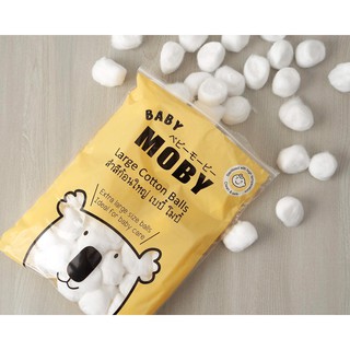 Baby Moby เบบี้ โมบี้ สำลีก้อนใหญ่ Large Cotton Balls 100g. (1 ห่อ)