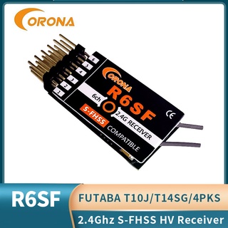 Corona R6SF ตัวรับสัญญาณไมโคร 2.4GaHz S-FHSS FHSS 6Ch สําหรับ FUTABA T6J T8J T10 T14SG