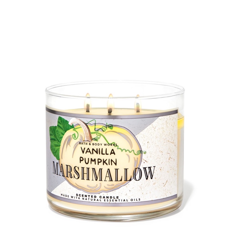 เทียนหอมbath&amp;bodyworks vanilla pumpkin marshmallow