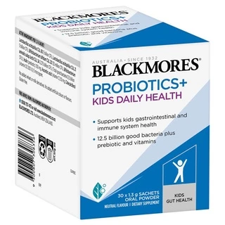Blackmores Probiotics+ Kids Daily 30 x 1.3g Oral Powder Sachets สนับสนุนสุขภาพลำไส้และระบบภูมิคุ้มกันของเด็ก