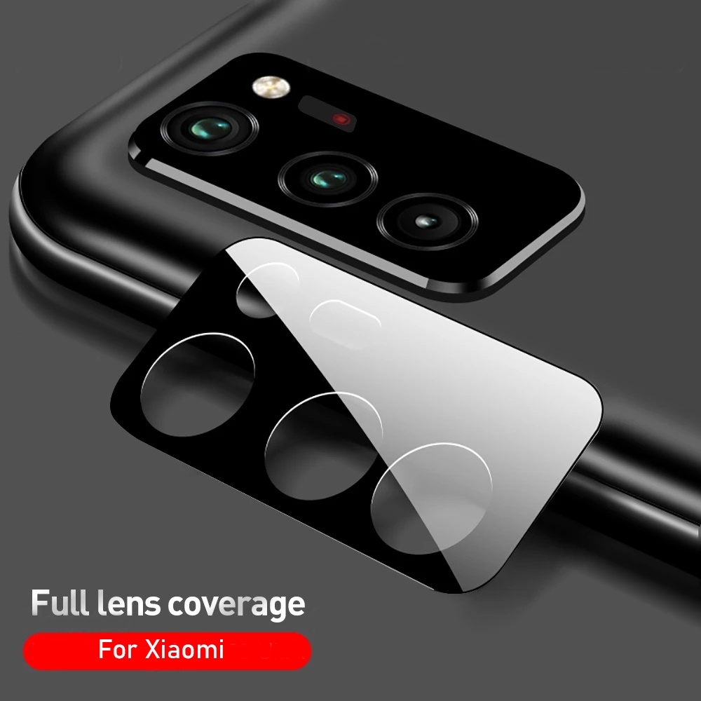 ฟิล์มเลนส์กล้อง แบบเต็ม Full Cover กระจกเทมเปอร์ สำหรับ Xiaomi 10T 11T 11 12 Lite Pro Redmi Note 11 11S 10 10s 9s 9 Pro Max 9T Poco X3 X4 X5 GT NFC F3 F4 M3 M4 Pro กันรอยขีดข่วน ตัวป้องกัน