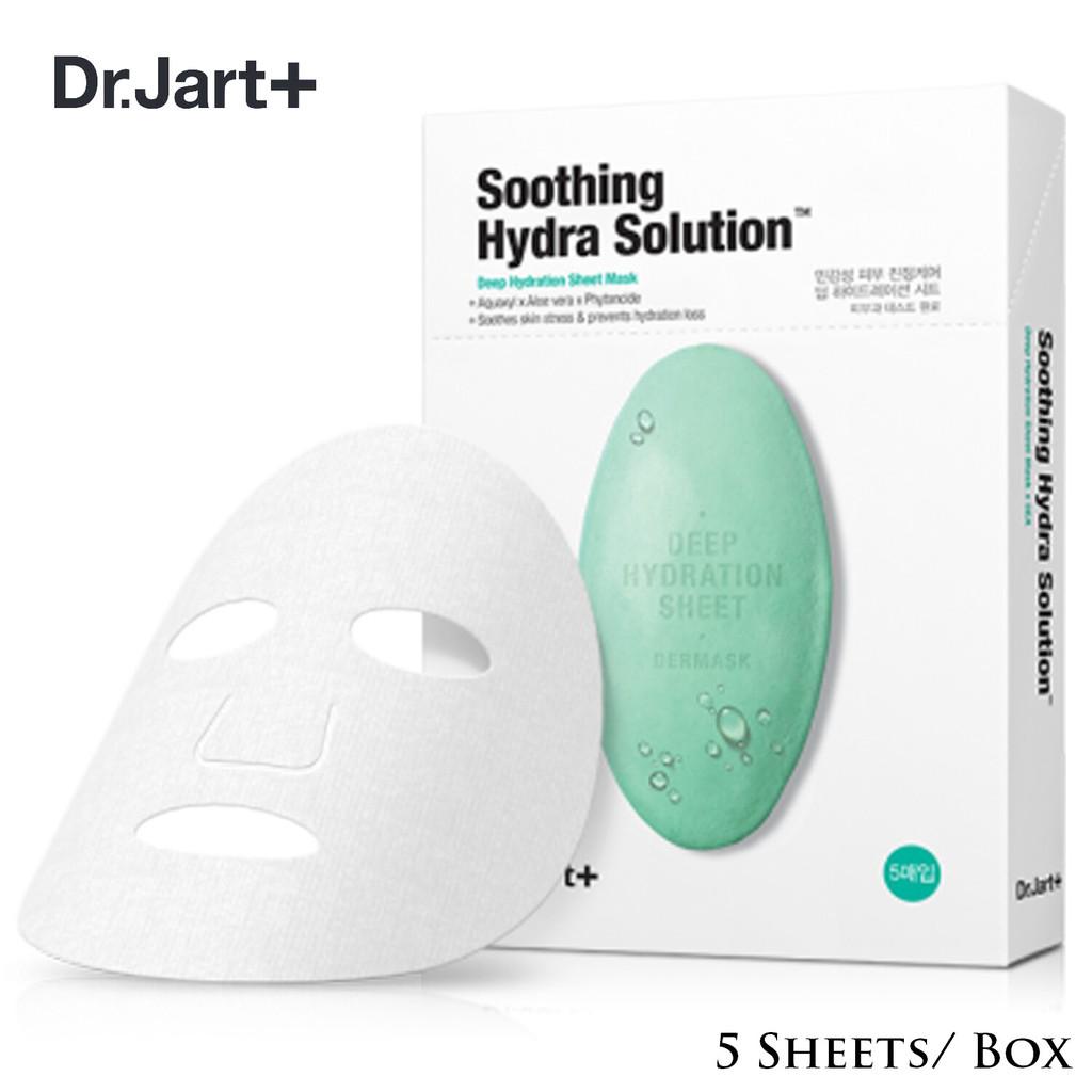 Dr. Jart+ Dermask Water Jet Soothing Hydra Solution (5pcs) ดร.จาร์ท มาส์กหน้าสูตรเพิ่มความชุ่มชื้นให้กับผิวอย่างล้ำลึก