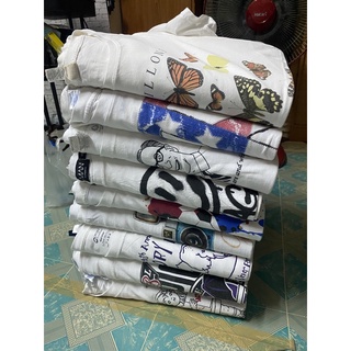 (2 ชิ้นลดราคา) ผ้าขาว ไซส์ S ล้วน เกรด A+B ขายยกกอง/ราคาถูก