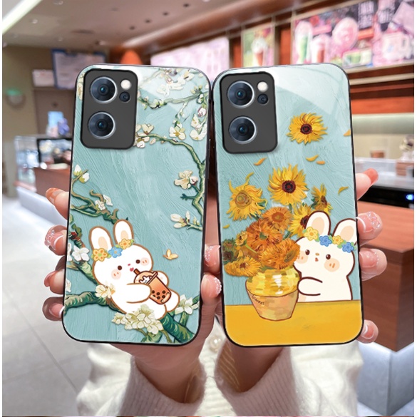 DMY เคสน่ารัก OPPO Reno 7 8 pro 8z 8T 7z 6 6z 5 pro 4 3 2 2F Z F9 F11 Pro R9S Plus R11S R15 R17 กระจ
