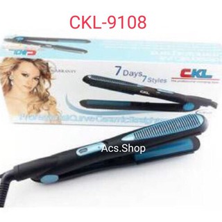 เครื่องหนีบผม ที่หนีบผม รีดผม หนีบผม ยืดผม CKL รุ่น CKL - 9108 / 7วัน 7ทรง