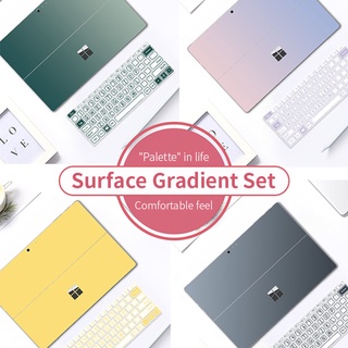 3 In 1 สติกเกอร์ฟิล์ม Microsoft Surface Pro 3 4 5 6 7 Surface Pro X Pro 8 Pro 9 บางมาก กันน้ํา กันรอยขีดข่วน 12.3 นิ้ว สําหรับติดตกแต่งแล็ปท็อป