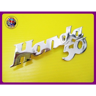 โลโก้บังลม ซ้ายขวา  - HONDA C50 C100 C102 LEGSHIELD FRONT COVER CHROME EMBLEM