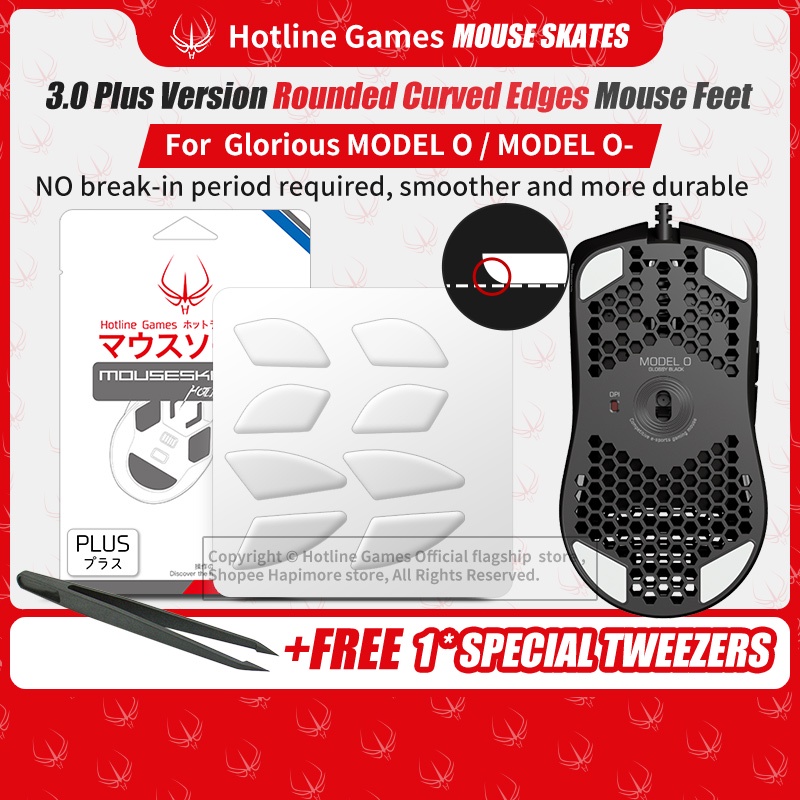 2 ชุด Hotline Games 3.0 Plus เมาส์เกมสําหรับ Glorious Model O / Model O- Replacing Feet Skates