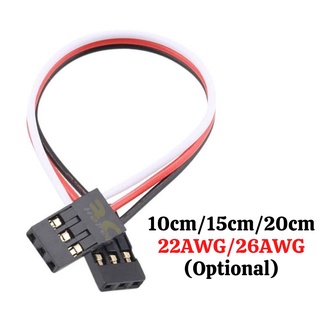 สายเคเบิลต่อขยายเซอร์โว ตัวผู้ เป็นตัวผู้ (JR) 22AWG 26AWG 10 ซม. 15 ซม. 20 ซม. (เลือกได้) TS00N