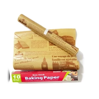 กระดาษไขรองอบ มีดตัดในตัว BAKING PAPER
