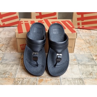 Fitflop Cameron Embossed Toe-Thongs All Black