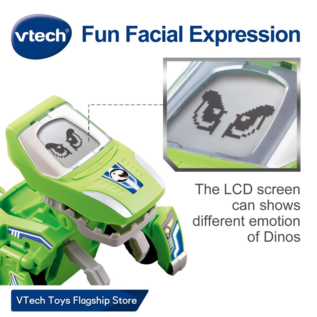 VTech Lex the T-Rex Switch and Go Dinos Dinosaur Toys Vehicle Toys LCD ...