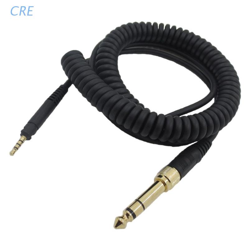 Cre ใหม่ สายเคเบิลหูฟัง แบบสปริง แบบเปลี่ยน สําหรับ Sennheiser- HD518 HD558 HD598 HD559 HD579 HD599 