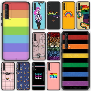 เคสโทรศัพท์มือถือซิลิโคน ลาย LGBT สีรุ้ง สําหรับ Huawei Nova 2i 2lite 3 3i 10Z8I