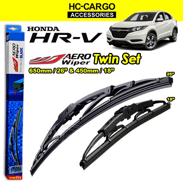Honda HR-V Aero Wiper AW Blade Economy Twin Set ชนิด U-Hook (1 คู่/18/26)